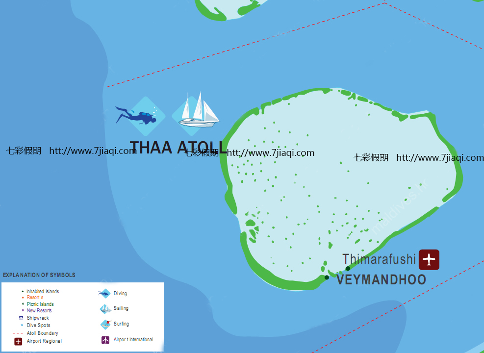 塔环礁(Thaa Atoll)